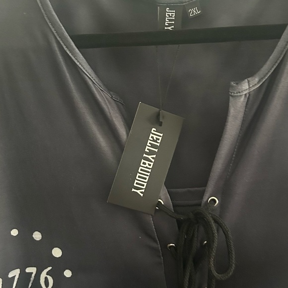 NWT Warrior Style Men's Patriot Patriotic Veteran Long Sleeve Shirt SOFT 2XL TTS - Picture 4 of 11